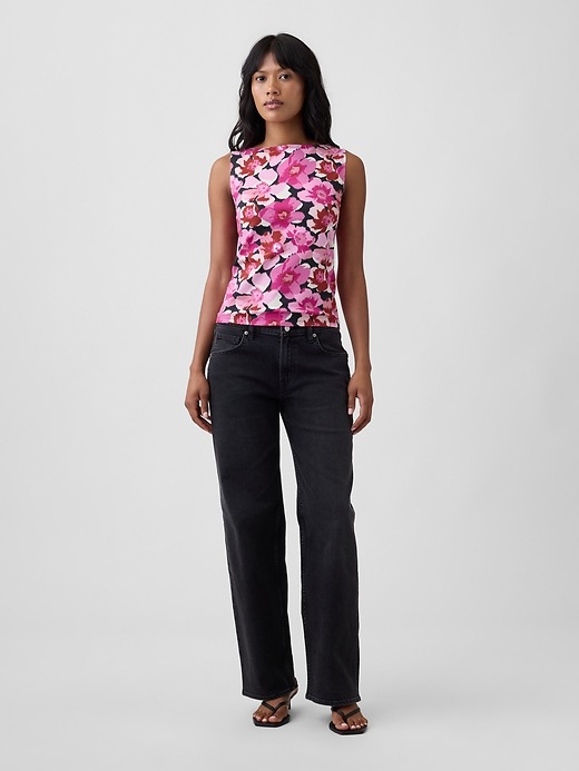 Image number 3 showing, Sleeveless Boatneck Tank Top