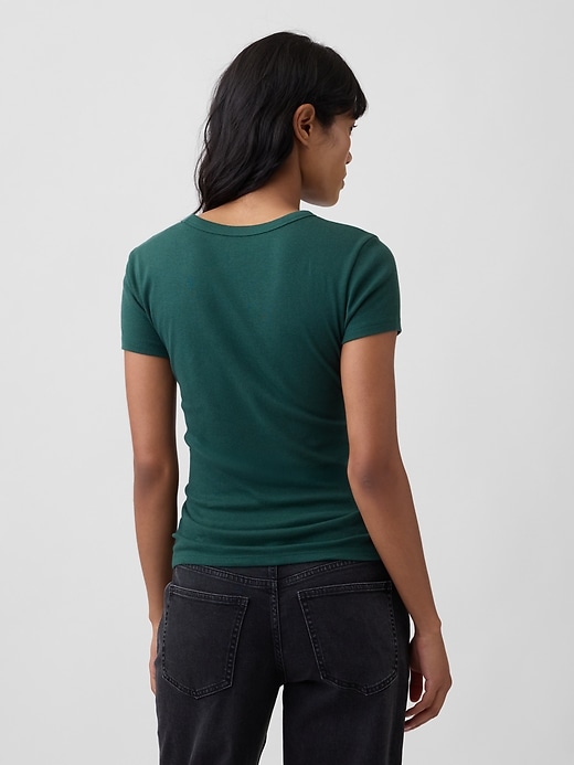 Image number 2 showing, Ribbed Crewneck T-Shirt