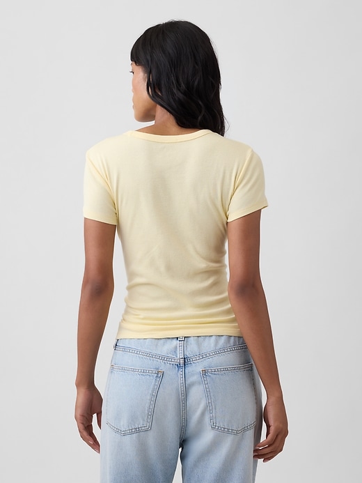 Image number 2 showing, Ribbed Crewneck T-Shirt