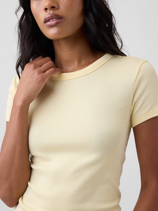 Image number 4 showing, Ribbed Crewneck T-Shirt