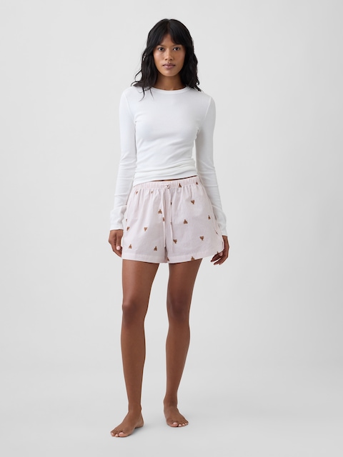 Poplin PJ Shorts