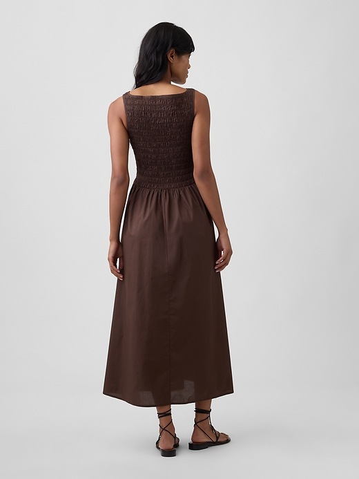 Image number 2 showing, Smocked Boatneck Maxi Dress