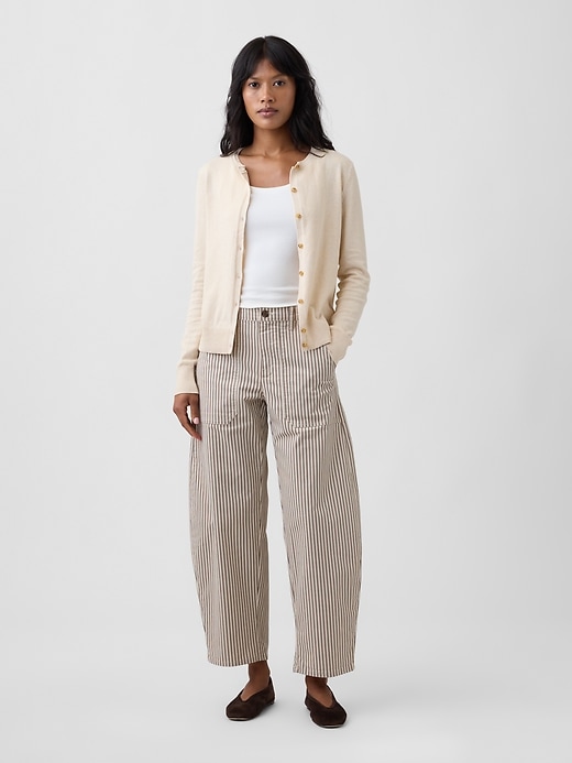 Image number 1 showing, Mid Rise Barrel Khakis