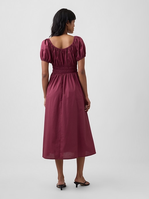 Image number 2 showing, Puff Sleeve V-Neck Maxi Dress