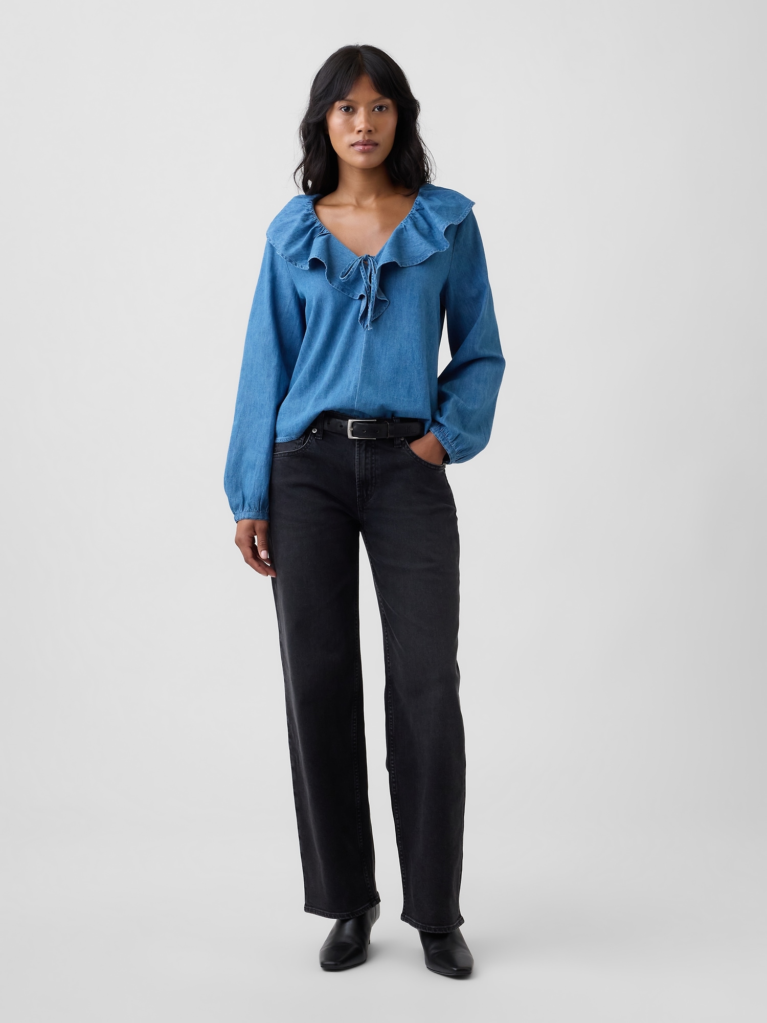Low Rise '90s Loose Jeans