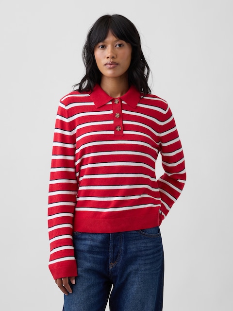 CashSoft Relaxed Sweater Polo Shirt