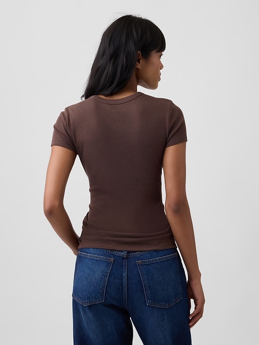 Image number 2 showing, Ribbed Crewneck T-Shirt