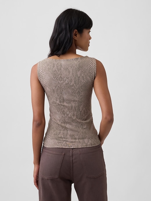 Image number 2 showing, Sleeveless Boatneck Tank Top