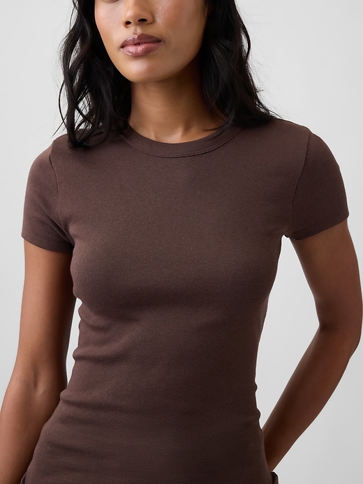 Image number 4 showing, Ribbed Crewneck T-Shirt
