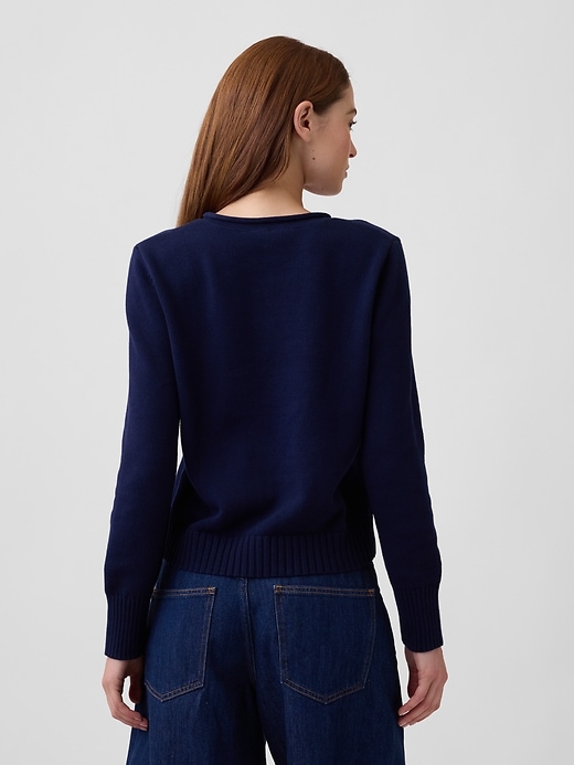 Image number 2 showing, Rollneck Intarsia Sweater
