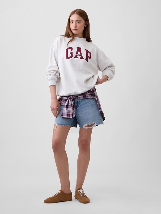 Image number 3 showing, Oversized Gap Logo Mockneck Tunic Sweatshirt