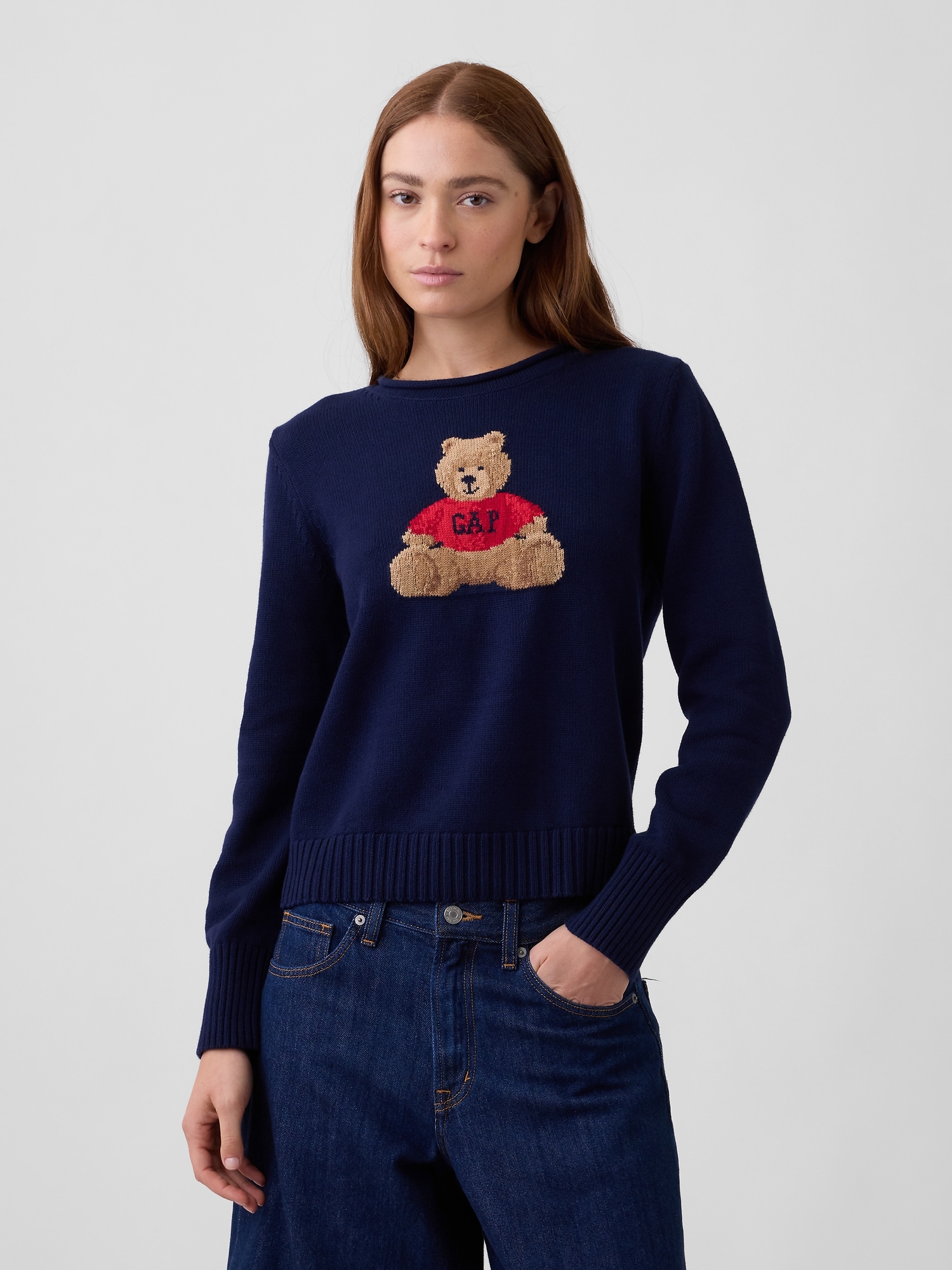 Rollneck Intarsia Sweater