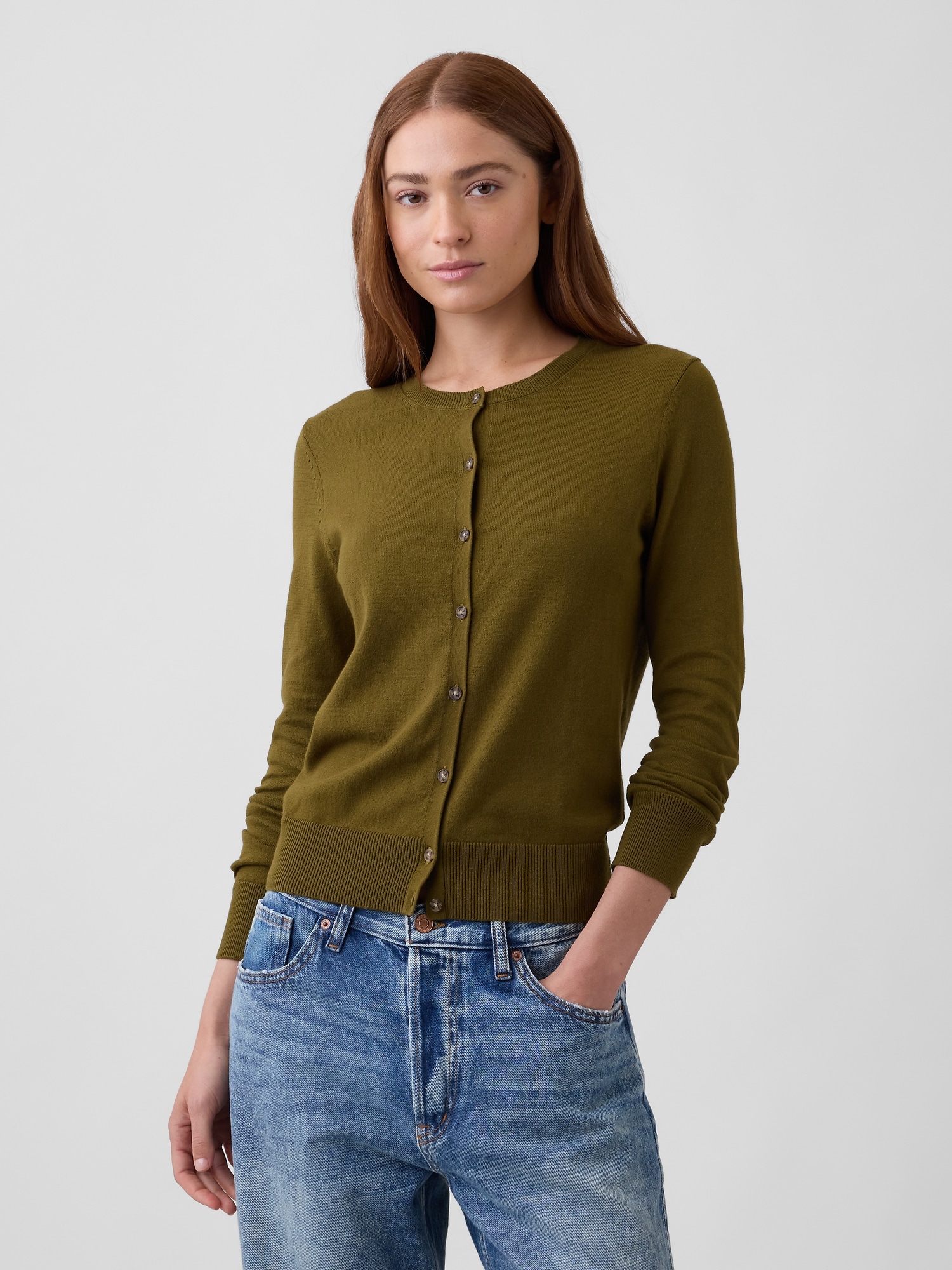 Crewneck Cardigan