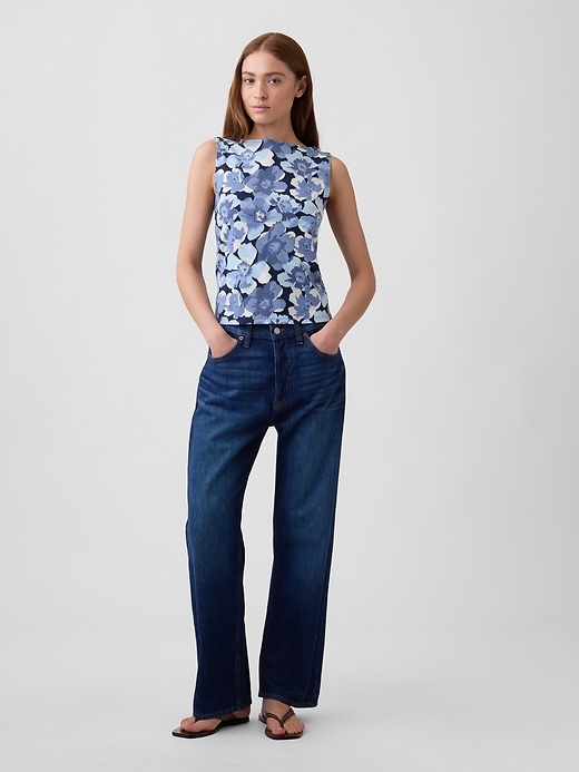 Image number 3 showing, Sleeveless Boatneck Tank Top