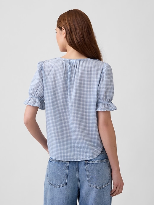 Image number 2 showing, Relaxed V-Neck Ruffle Top
