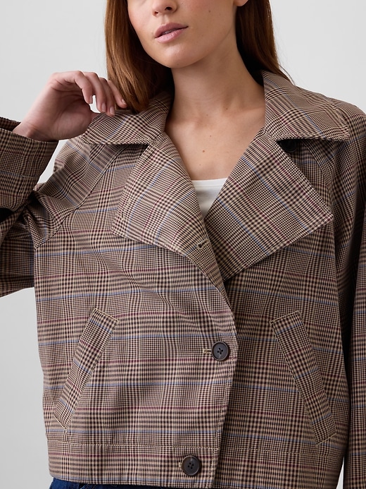 Image number 4 showing, Relaxed Cropped Trench Coat