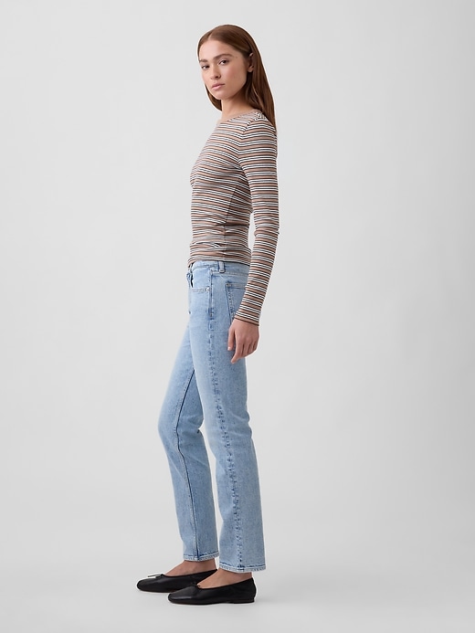Image number 3 showing, Mid Rise '90s Slim Straight Jeans