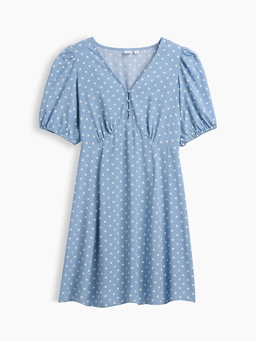 Image number 6 showing, Puff Sleeve V-Neck Mini Dress