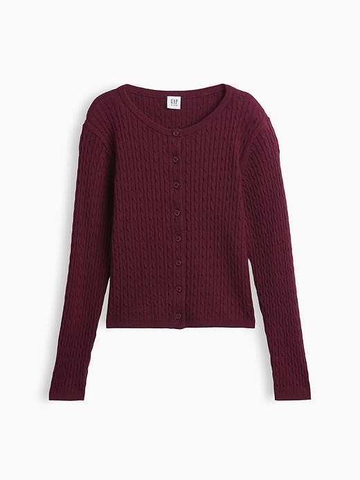 Image number 1 showing, Kids Cable-Knit Cardigan