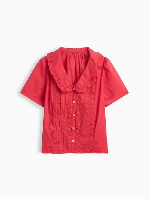 Image number 5 showing, Relaxed Lace-Trim Top