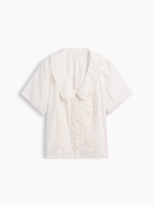 Image number 5 showing, Relaxed Lace-Trim Top