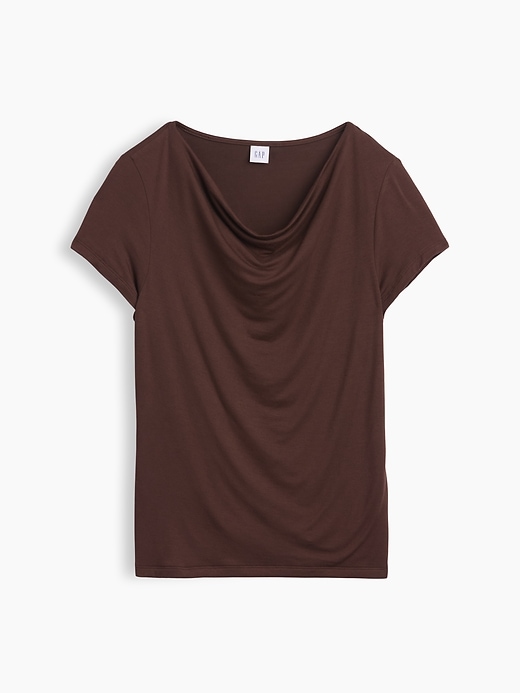 Image number 5 showing, Stretch Jersey Cowl-Neck Top