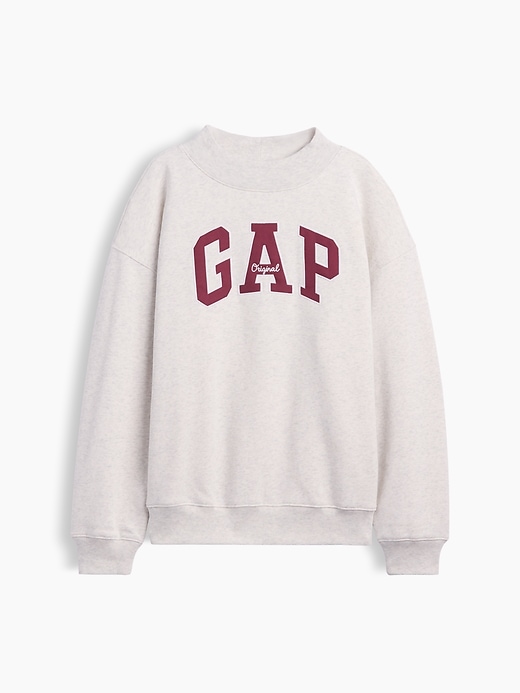 Image number 5 showing, Oversized Gap Logo Mockneck Tunic Sweatshirt