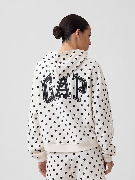 Relaxed Gap Mini-Logo Cropped Hoodie | Gap Factory