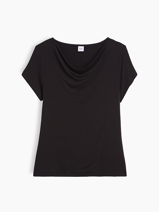 Image number 5 showing, Stretch Jersey Cowl-Neck Top