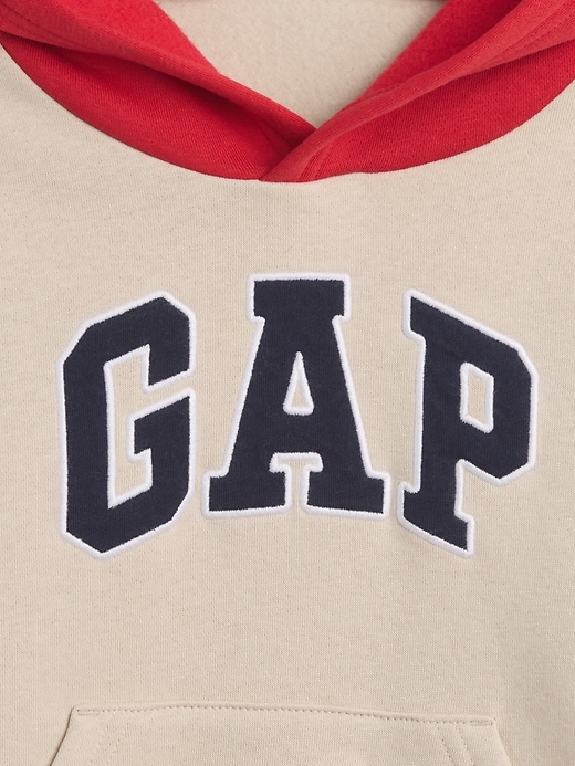 Image number 3 showing, babyGap Relaxed Colorblock Logo Hoodie