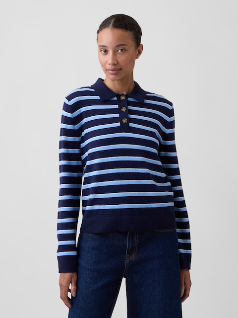 CashSoft Relaxed Sweater Polo Shirt