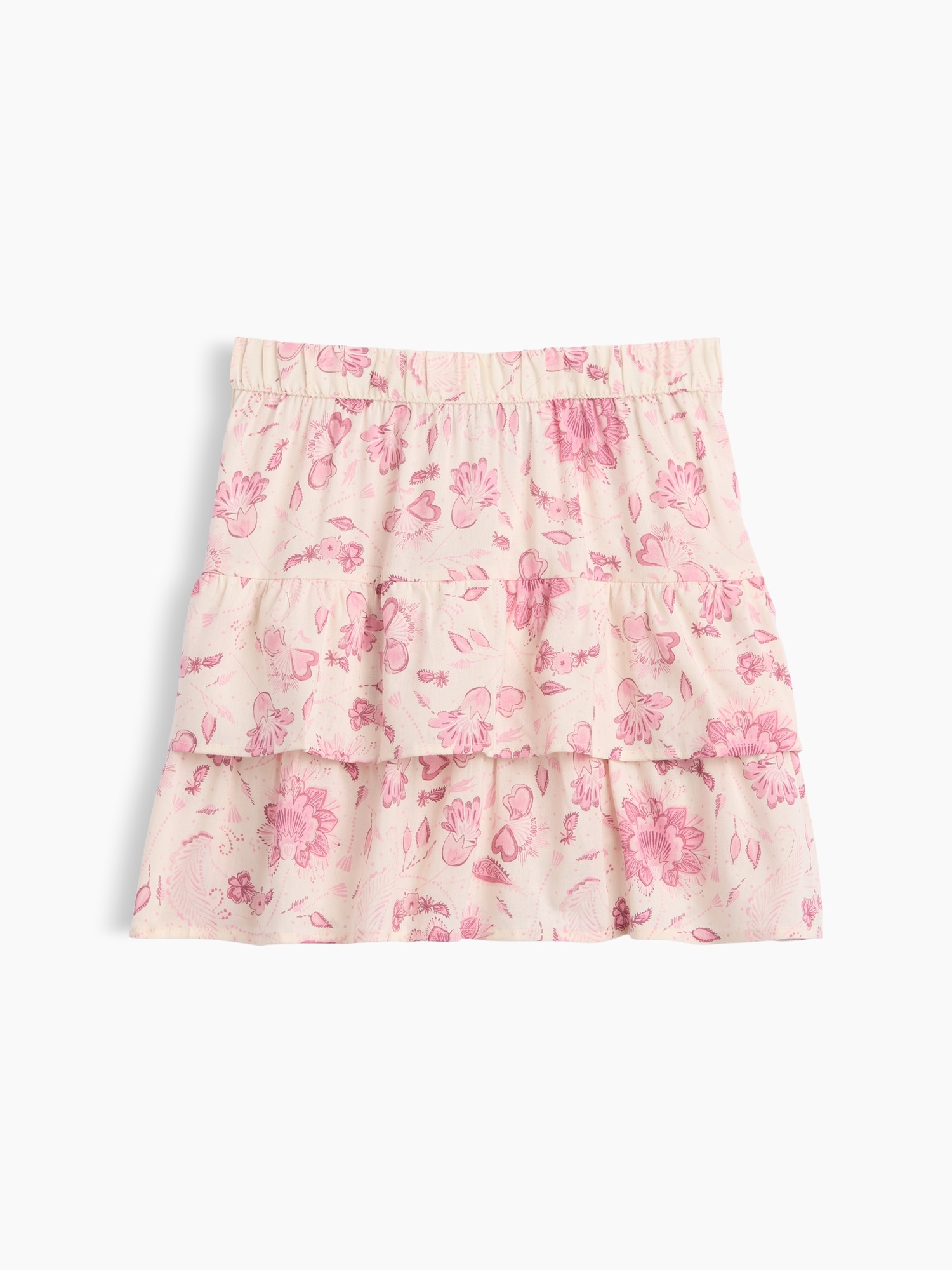 Kids Pull-On Tiered Skirt