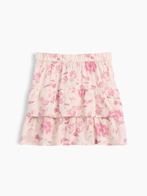 Kids Pull-On Tiered Skirt