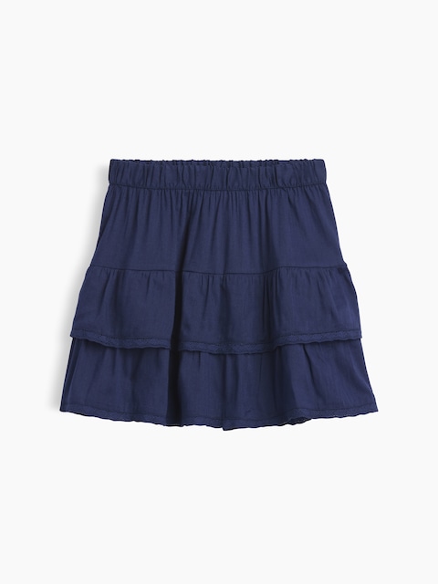 Kids Pull-On Tiered Skirt