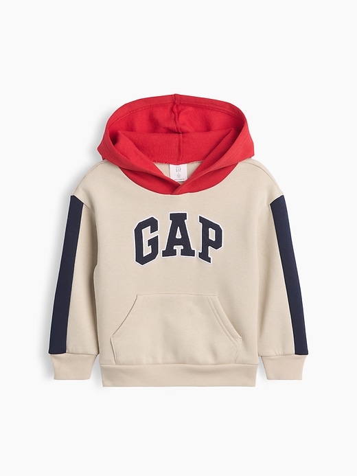 Image number 1 showing, babyGap Relaxed Colorblock Logo Hoodie