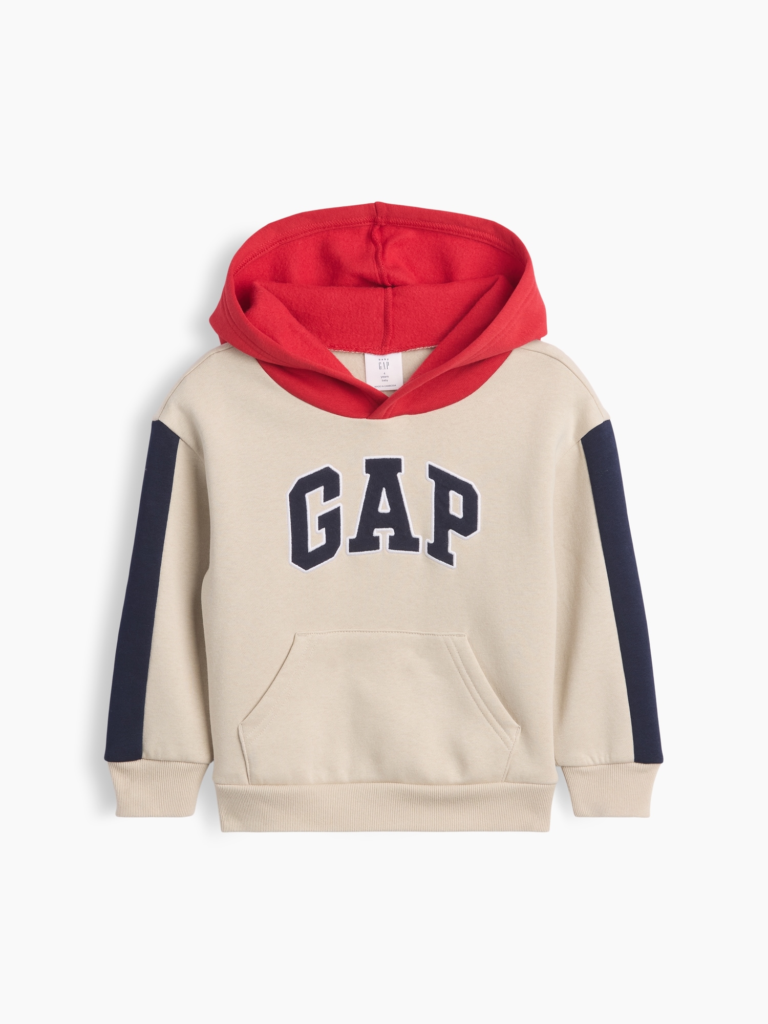 babyGap Relaxed Colorblock Logo Hoodie