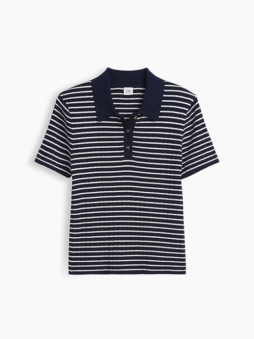 Image number 5 showing, Ribbed Sweater Polo Shirt
