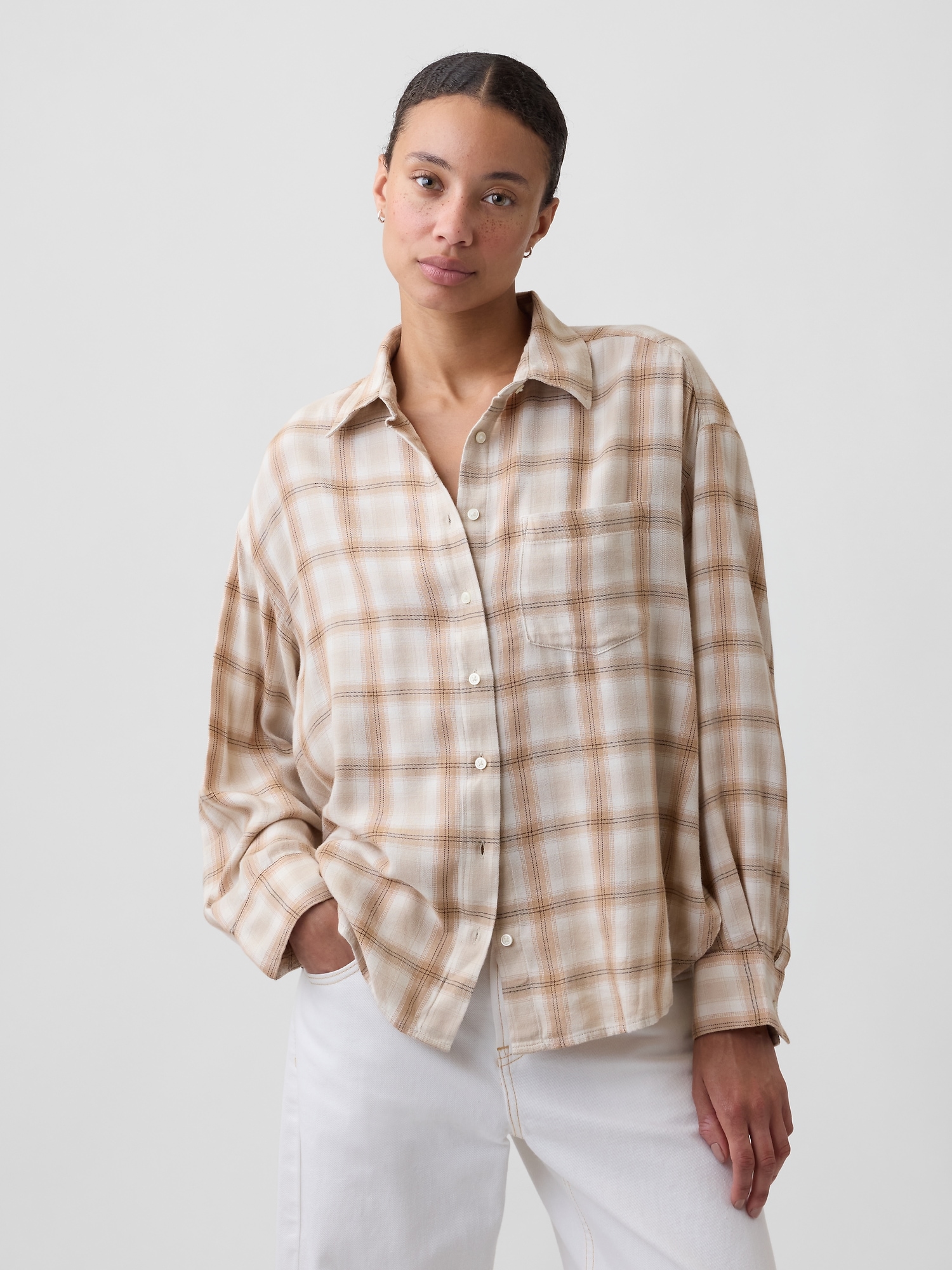 Oversized Shirt in Flannel