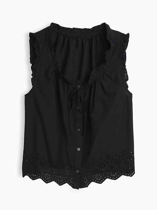 Image number 5 showing, Relaxed Sleeveless Button-Up Top