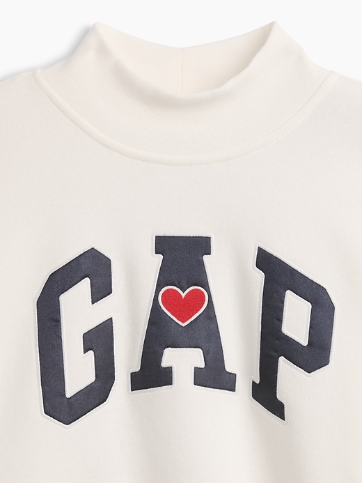 Image number 3 showing, Kids Oversized Mockneck Logo Sweatshirt