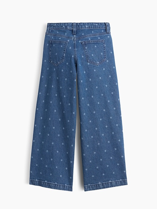 Image number 2 showing, Kids High Rise Wide-Leg Ankle Jeans