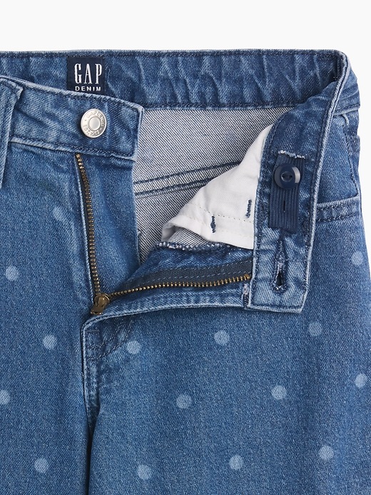 Image number 3 showing, Kids High Rise Wide-Leg Ankle Jeans