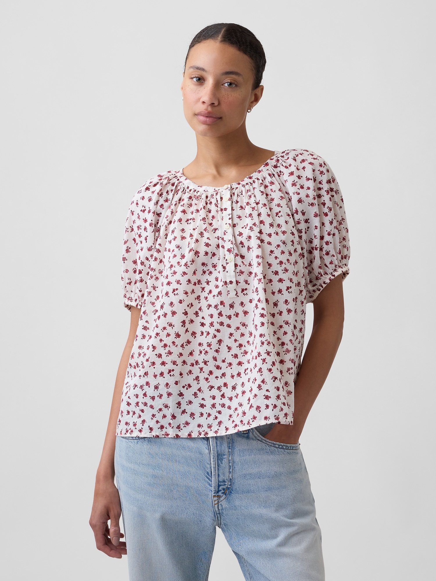 Oversized Puff Sleeve Top