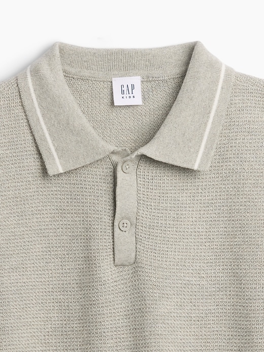 Image number 3 showing, Kids Relaxed Sweater Polo Shirt