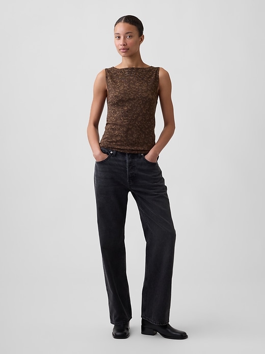 Image number 3 showing, Sleeveless Boatneck Tank Top