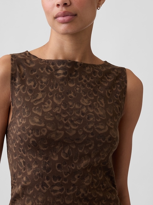 Image number 4 showing, Sleeveless Boatneck Tank Top