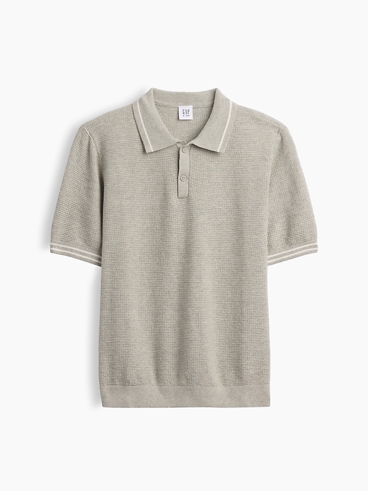 Image number 1 showing, Kids Relaxed Sweater Polo Shirt