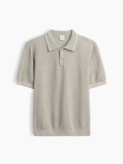 Kids Relaxed Sweater Polo Shirt