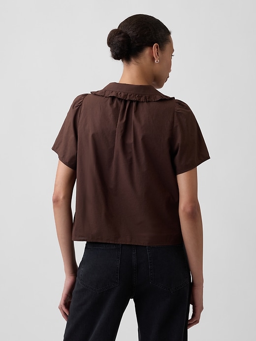 Image number 2 showing, Relaxed Lace-Trim Top
