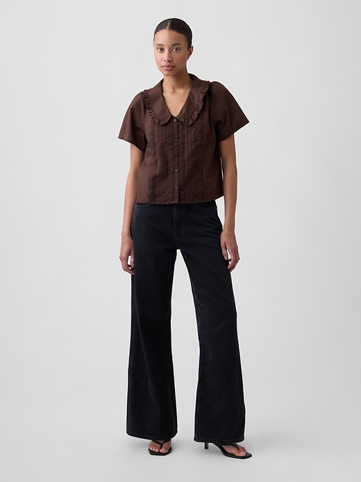 Image number 3 showing, Relaxed Lace-Trim Top